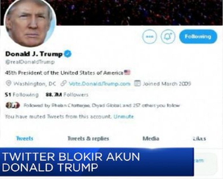 Kompori Ricuhnya Pilpres AS, Twitter Bungkam Donald Trump